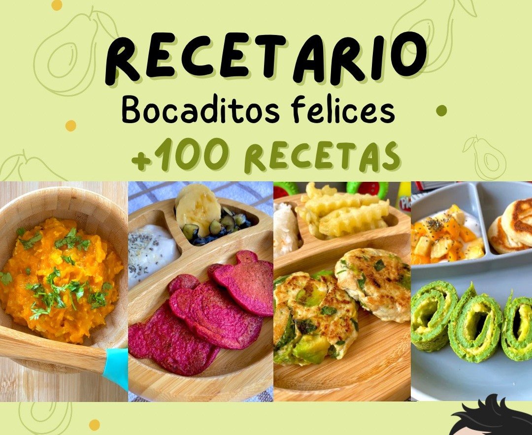 Portada recetario Bocaditos Felices de bienestar familiar y crianza consciente