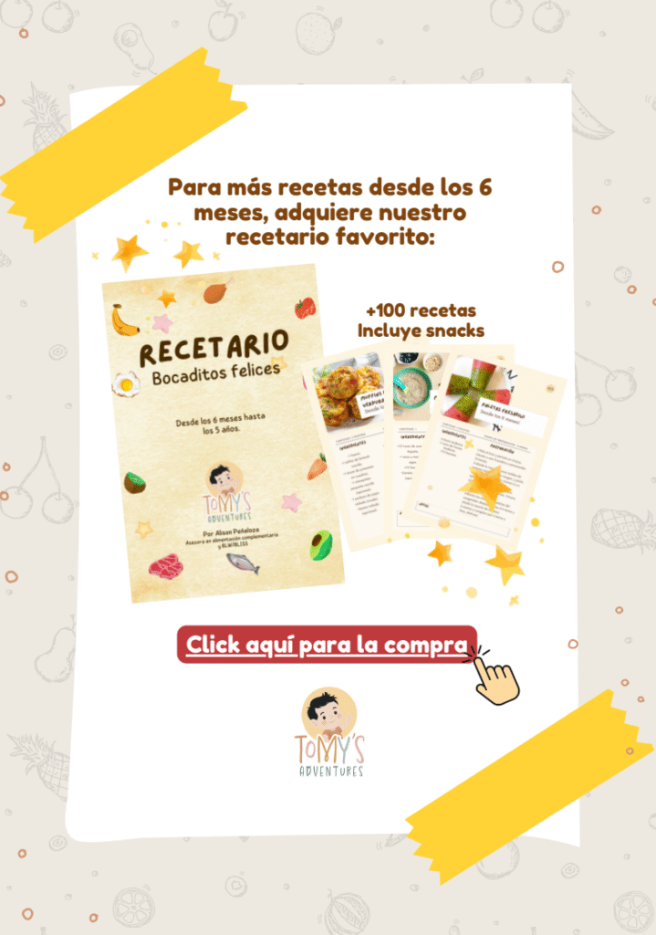 Captura del índice de Bocaditos Felices 1.0, el mejor recetario BLW digital.